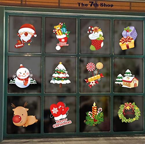 THE WHITE SHOP Happy Christmas Window Stickers