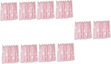 Luxshiny 10 Peças Cortinas De Cama Persianas De Janela De Desenho Animado Tenda De Cama De Solteiro Crianças Painéis De Cortina Cortinas De Desenhos Animados Para Cama Beliche Dossel Cama