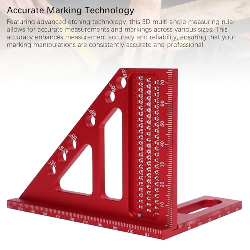 Escuadra transportadora para carpintería de aleación de aluminio miniatura 4