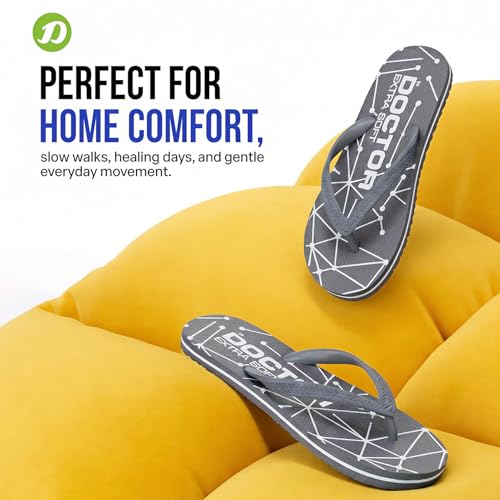 Image of DOCTOR EXTRA SOFT Women's Orthopedic and Diabetic Comfort Ortho Care, Bathroom Rubber Flip-Flops and House Slipper [OR-D-02]