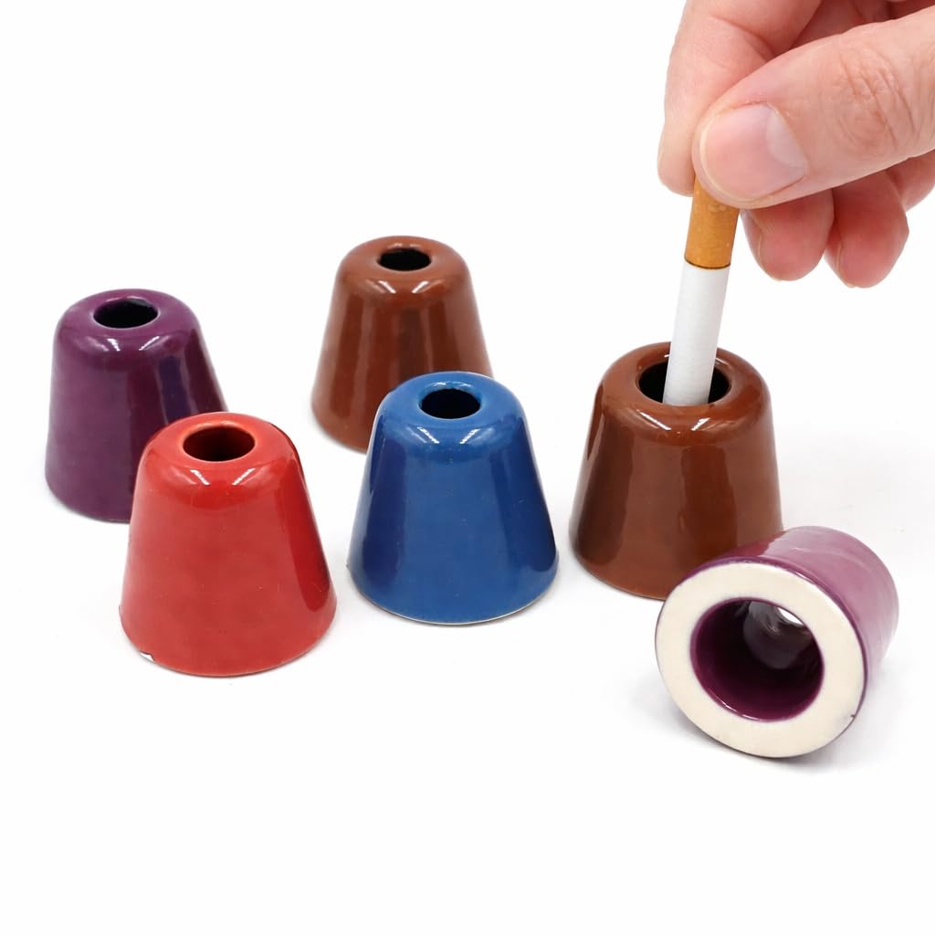 Amazon.com: Earth-Tone Ceramic Cigarette Snuffers - Set of 6 | Assorted  Colors