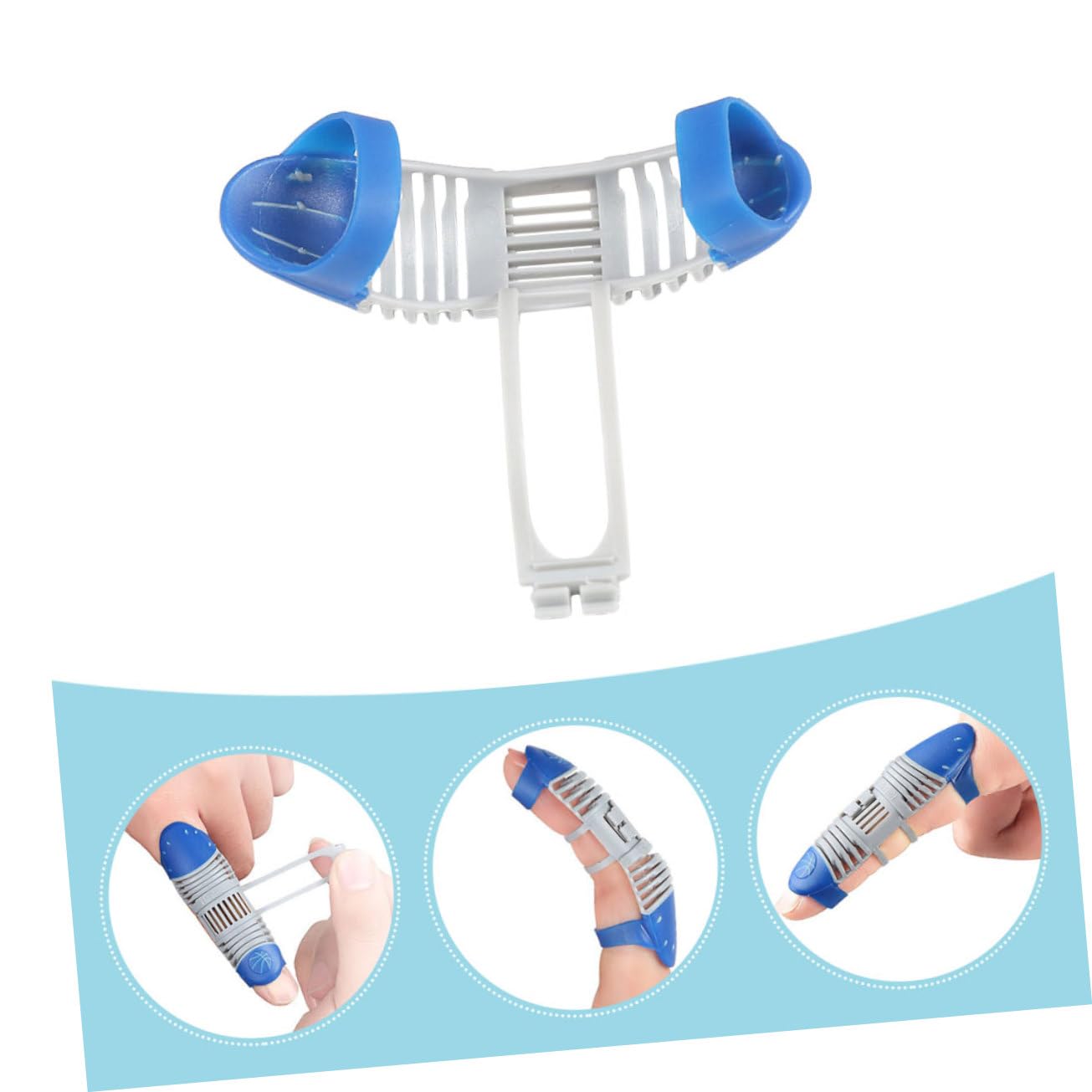 KOMBIUDA Finger Sleeve for Injured Finger Sports Support Brace Made of Tpe Breathable Sturdy