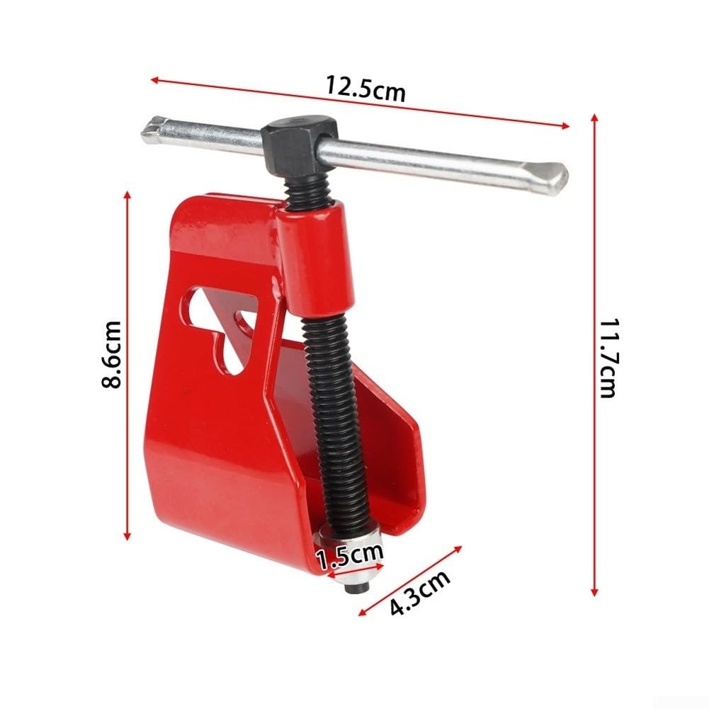 Herramienta extractor de tuberías, llave de doble cabeza de 4.9 pulgadas para anillo de compresión y extracción de zócalos de neumáticos, material ligero CFRP para uso automotriz y de fontanería