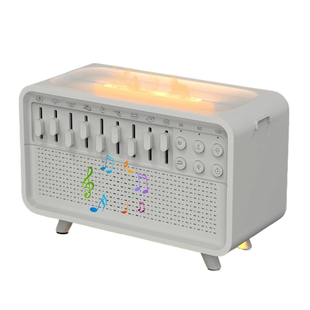 Diffuseur de flamme d'écho portable et humidificateur pour calmer les insomnies en voyage