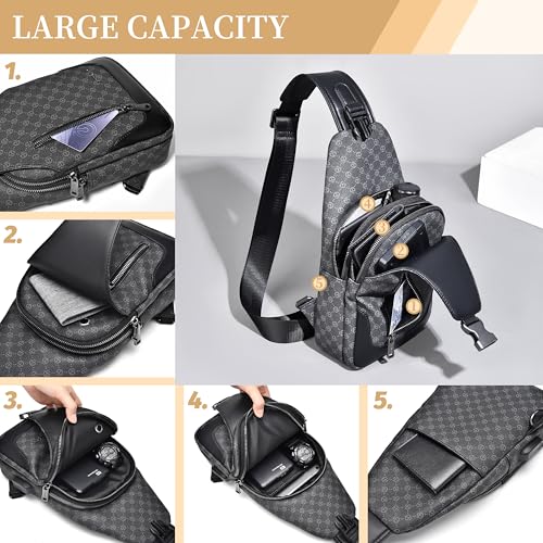 Image of FSD. WG sling Backpack for Men Chest Bag Crossbody Shoulder Bags Travel Hiking Bag Purse for Men with Water Resistant