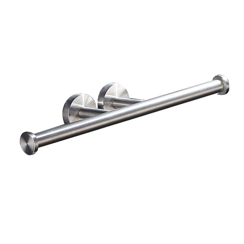 Porte-serviettes suspendu avec barre horizontale et support de rangement mural