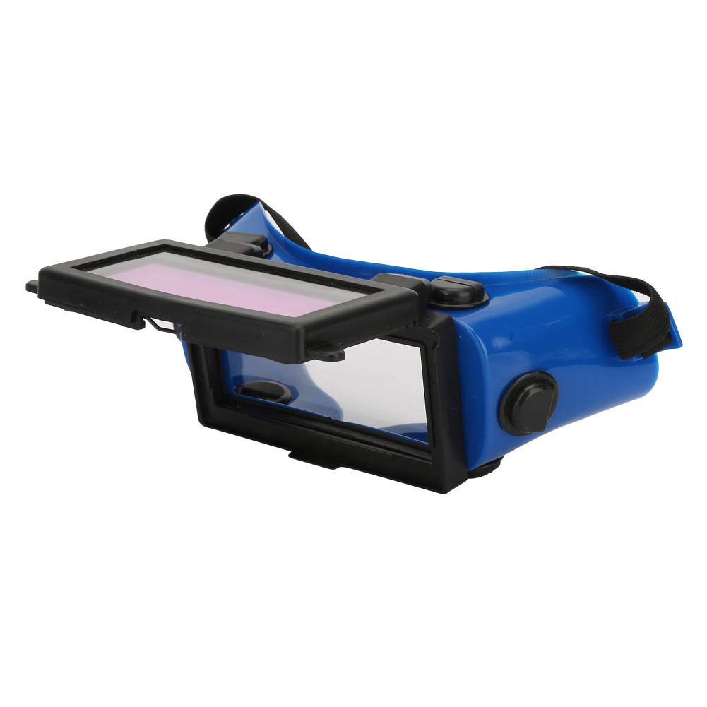 Casque Soudure Lunettes de soudage Assombrissement Automatique des Lunettes de Soudure soudeur lunettes de protection pour chantier de construction soudage électrique(Bleu)