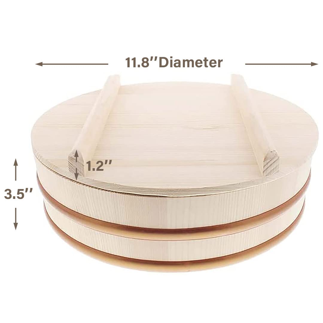 TIKUSAN Hangiri - Tina de mezcla de arroz para sushi (30 cm)