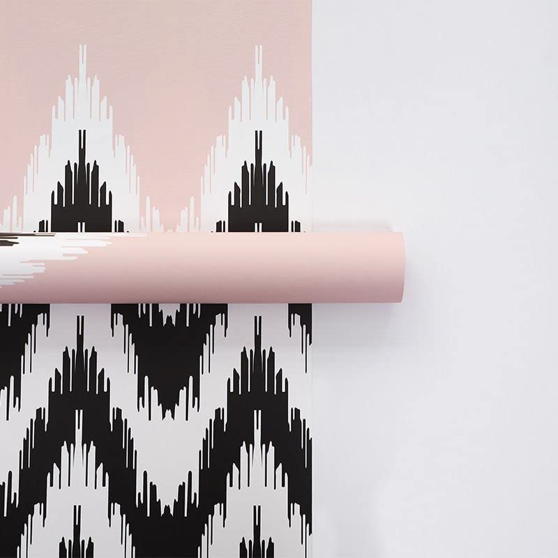 Image of Oasis Cellophane Sheets For Multipurpose Gift-Hamper Packaging 58x58cm, 20 Sheets, 50 Microns Flower Wrapping Pink Chevron Print Sheet