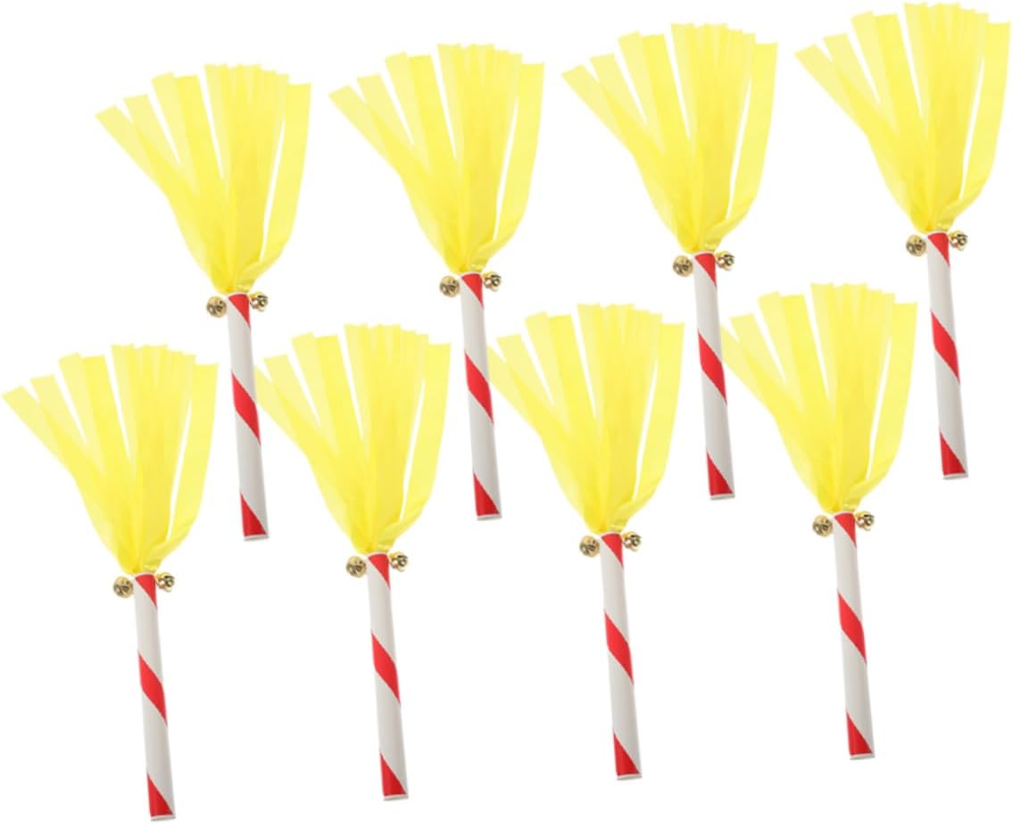 POPETPOP Cheer Leading Props Poms Party Cheerleading Stick Pompom Cheering Metallic Cheer Leading Favors Sports