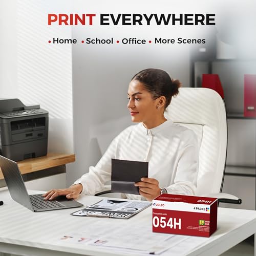Image of 054H Toner Cartridge Set: MF642Cdw LBP622Cdw Replacement for Canon 054H 054 Work with Canon MF642Cdw Toner Cartridge MF644Cdw LBP622Cdw Printer Ink | 054H CRG-054H High Yield 4 Pack, with CHIP