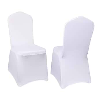 50 100 Chair Covers Spandex Stretch Wedding Banquet Anniversary Party Event Déco | UK