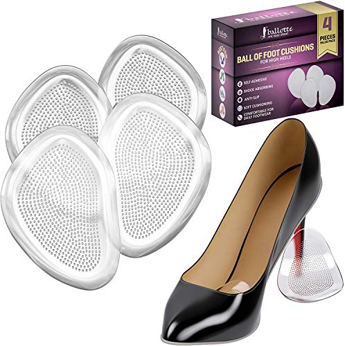 Premium Extra Soft Metatarsal Pads for Women, Reusable Ball of Foot Cushions