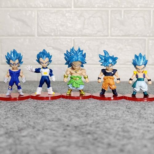 Image of Mallexo DBZ Action Figures Set 21PCs Dragn Bal Z Toys for Kids Animee Toy Set of Size 7-8 CM for Car Dashboard, Decoration, Cake, Office Desk & Study Table Multicolor (21PCs Goku)