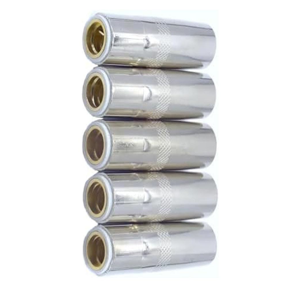 MIG Ugello del gas KP2742-1-50F 1/2" rame, compatibile con torcia di saldatura Lincoln Magnum PRO 250L/300L, confezione da 5 punte di ricambio