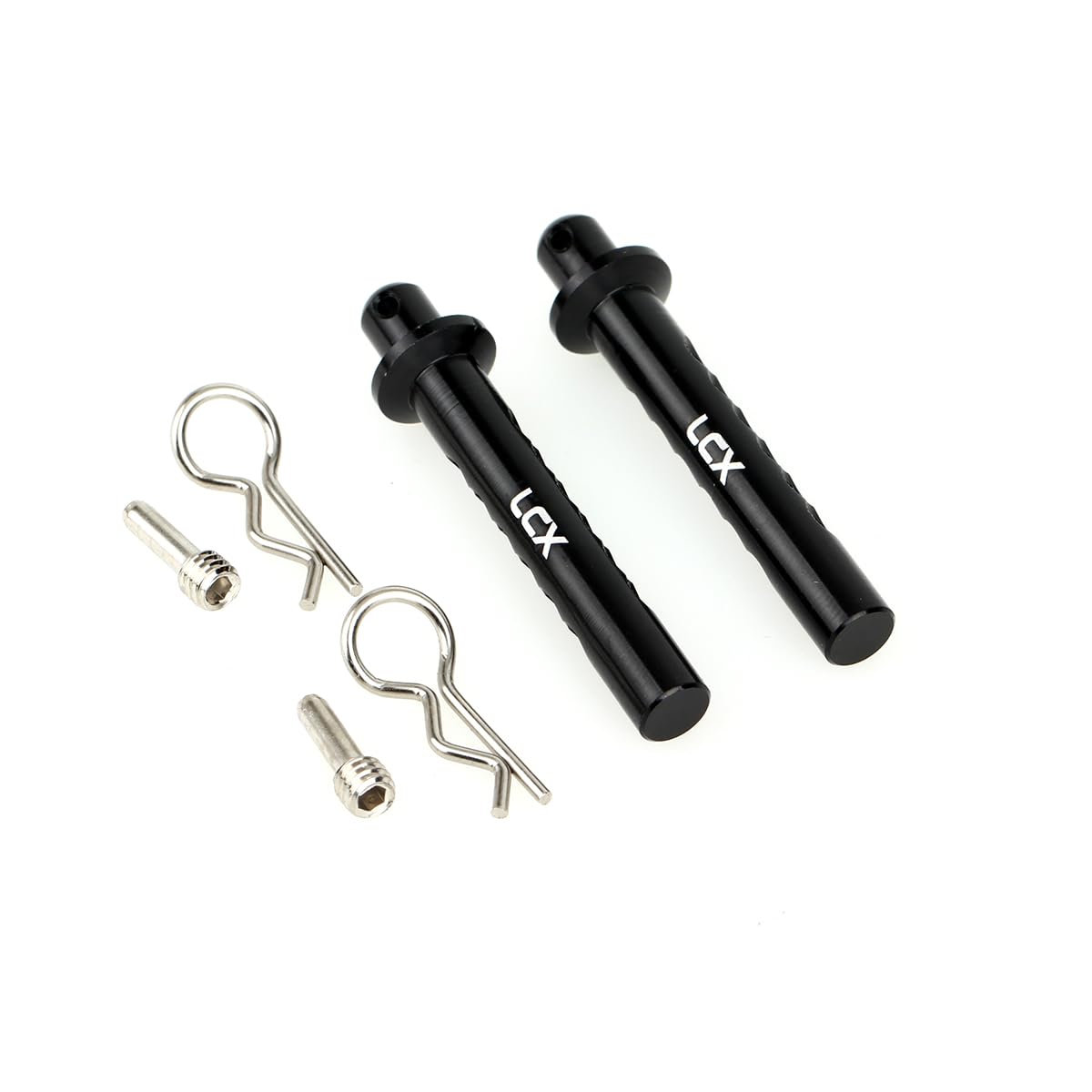 LCX Racing 1/10th RC Crawler Car Aluminum Front Body Post Mount W/Clip for Axial SCX10 II 90046 90047, Upgrades Parts Accessories - Image 3