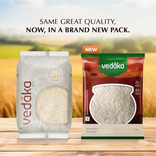 Image of Amazon Brand - Vedaka Kolam Rice | Steamed | 5 Kg