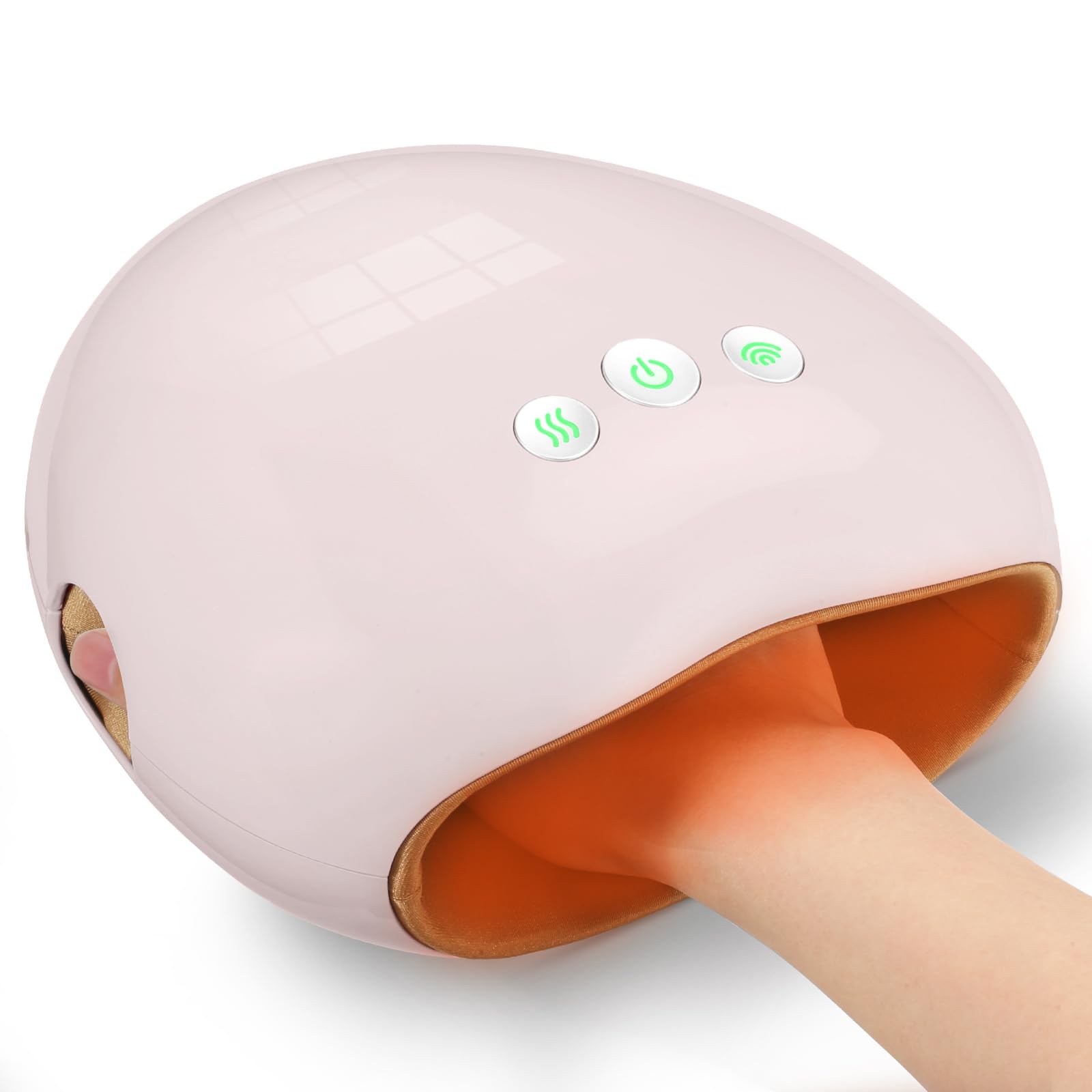 NOWWISH Hand Massager with Heat and Compression for Arthritis and Carpal Tunnel Relief, Cordless Electric Hand Massage with 3 Heat Settings 3