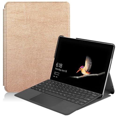 JiuRui Custodie e Cover Custodia portatile con tastiera per tablet sottile e leggera compatibile con Surface Pro da 13 polliciRose Gold pelle sintetica