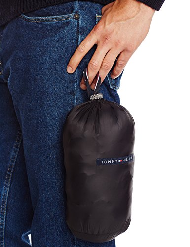 Tommy Hilfiger Men's Lightweight Water Resistant Packable Down Puffer Jacket (Standard and Big & Tall), Black, 2X Big3