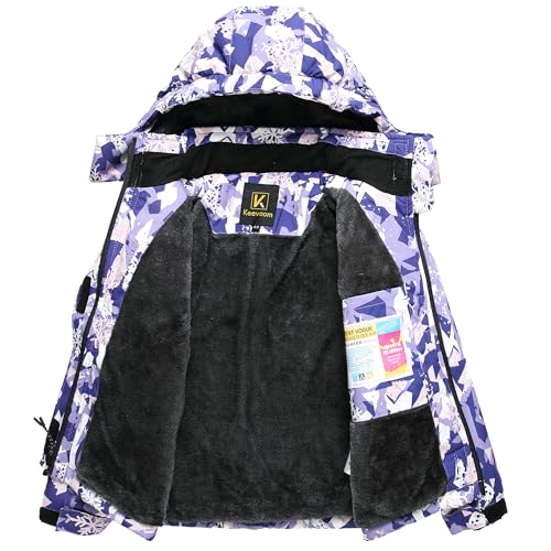 Image of Keevoom Boys Girls Winter Coat Ski Jacket Windproof Waterproof Kids Snowboard Warm Fleece Snow Coats