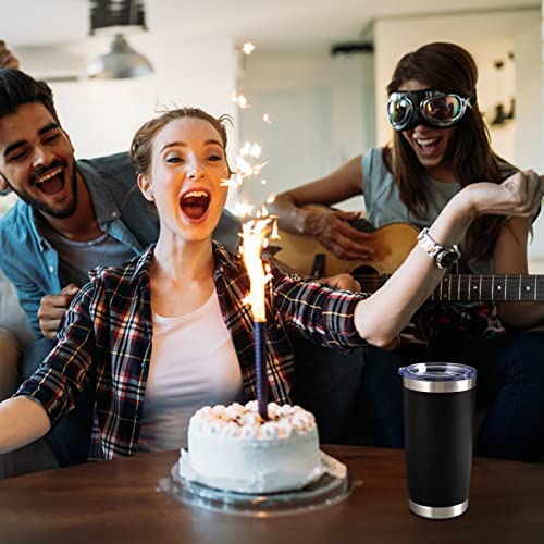 Starspeed 20Oz Insulated Tumblers With Lid Stainless Steel Double Wall Tumbler Travel Coffee Cups Powder Coated Tapered Metal Thermal Mug Indoor Outdoor For Hot And Cold Drinks #TOP5