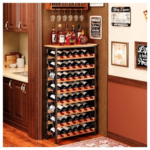 Freestanding 48-Bottle Wine Rack
