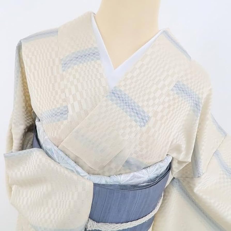 新品 紋紗 秦流舎 市松 仕立て上がり 夏着物 トールサイズ 西陣お召 6364