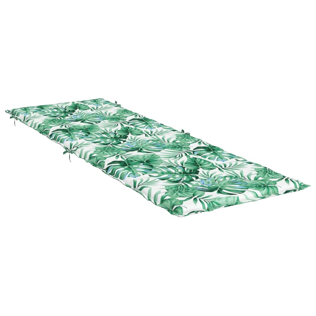 Coussin de chaise longue motif de feuilles tissu oxford