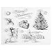 Produktbild FTVOGUE Stempel Weihnachten Schneemann Baum Silikon Klar Stempel Scrapbook Album Home Decor Geschenkkarte Kind Erwachsene DIY
