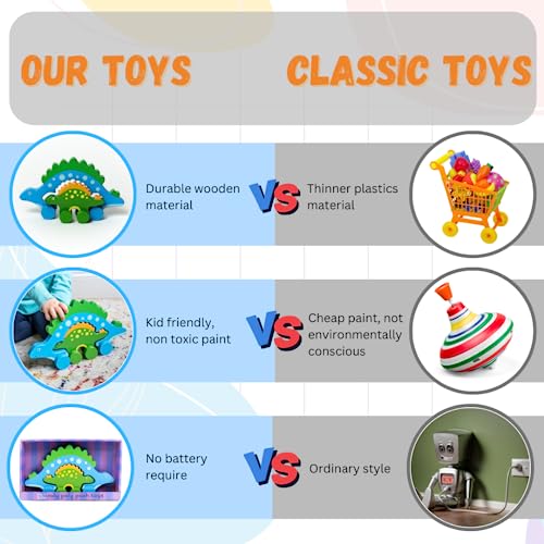 Image of Jack Rabbit Creations Stegosaurus Mommy & Baby Push, Toy