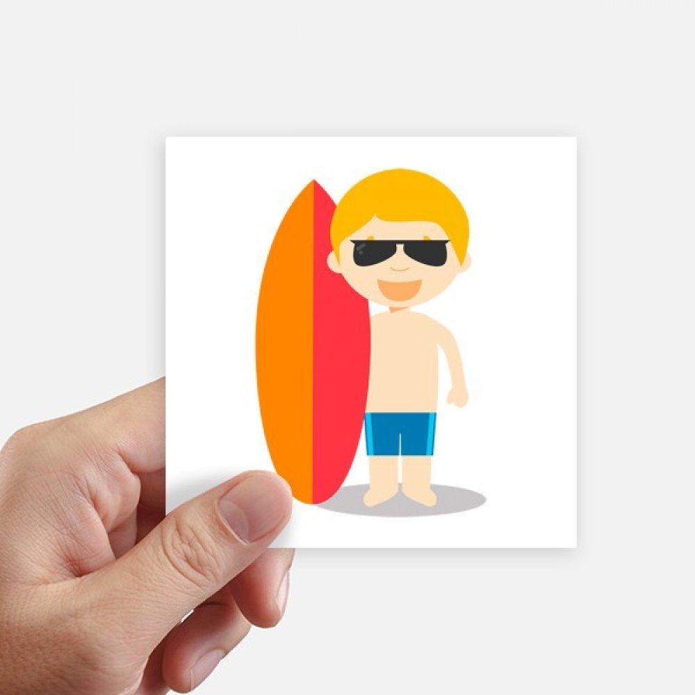 Autocollant carré surf nu Australie 10cm de DIYthinker pour ordinateur et valise