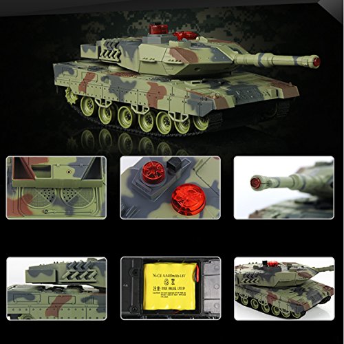 POCO DIVO Abrams vs. Terrorist Fort Combat Fight M1A2 USA Tank RC Infrared Battle Panzer - Thumbnail 3