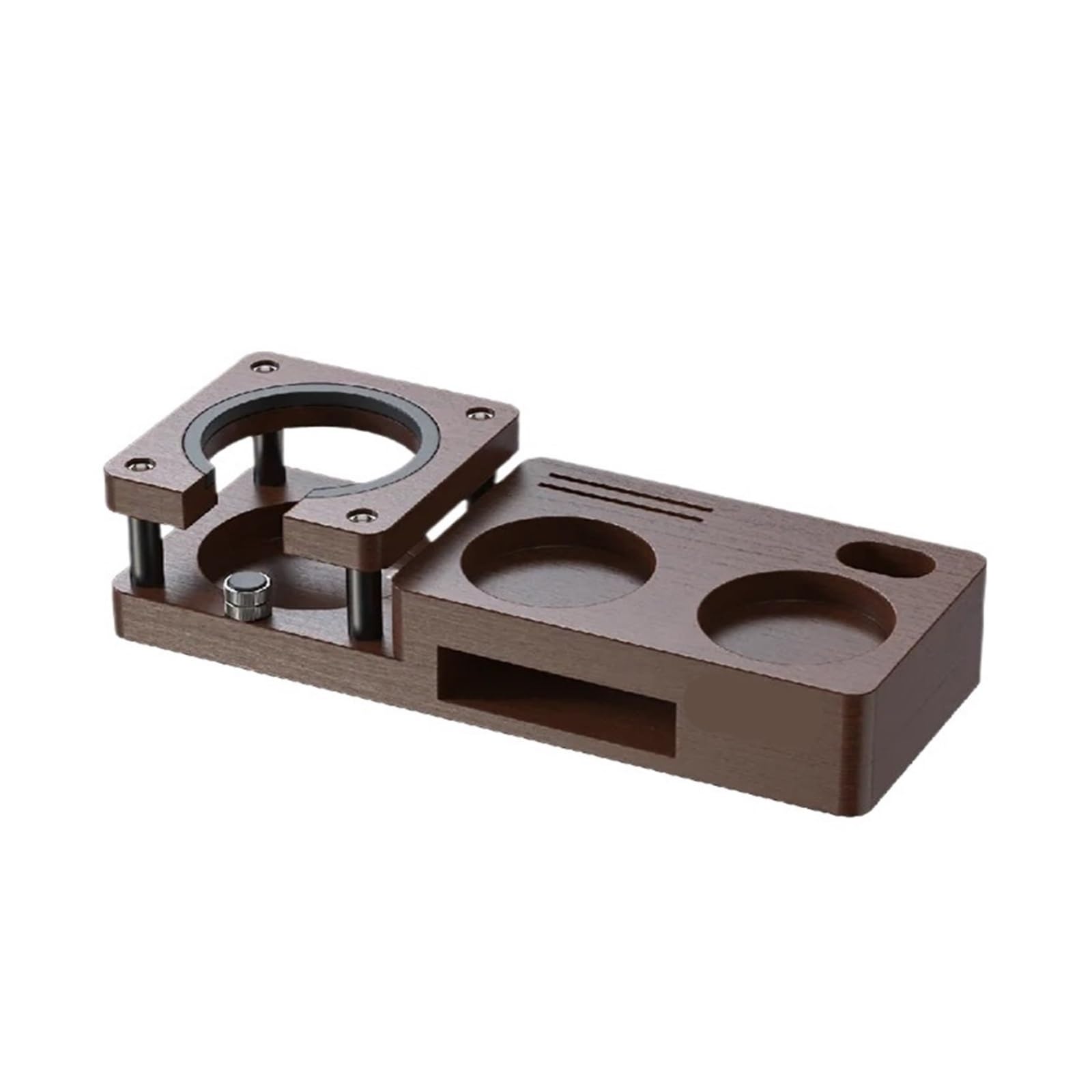 Compatible Con HiBREW H10A H13. Soporte De Madera For Manipulación De Café, Mango De 51/58mm, Soporte For Filtro, Base De Soporte De Malla, Distribuidor De Café Expreso