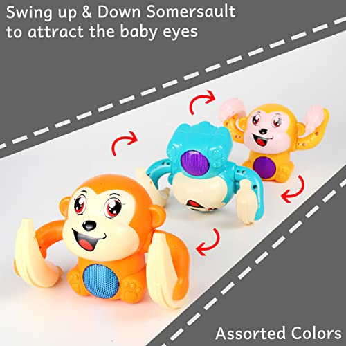 Wembley-Dancing-Monkey-Musical-Toys-for-Kids-Baby-Spinning-Rolling-Doll-Tumble-Toy-with-Voice-Control-Musical-Light-and-Sound-Effects-with-Sensor-ISI-Mark-Made-in-India