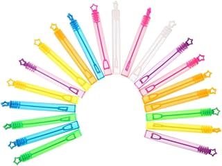HOOTNEE 30pcs Empty Bubble Bottle Bubble Toy Kids Summer Toys Bulk Toys Empty Bubble Stick Heart Bubble Wands Toy Bubbles Bulk Plastic Bubble Wand Toys Refilled Bubble Wand Giant Test Tube