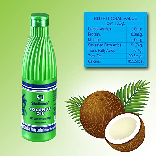 Image of SHALIMARS Coconut Oil Bottle 175Ml (Pack Of 4)