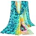 GERINLY Chiffon Sarong Wrap: Sweet Flower Pattern Plus Size Beach Cover Up
