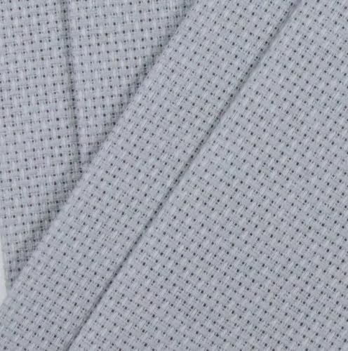 Image of KCS 4 /6 pc of 12 inch x 18 inch 30cmx45cm 16CT Counted Cotton Aida Cloth Cross Stitch Fabric (Light Grey, 4 pc)
