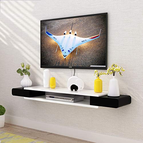 Wand TV-Schrank TV-Rack Set-Top-Box-Regal TV-Konsole Aufbewahrungsbox Lagerregal Schwimmregal DVD-Kabelbox Wandhalterung Regal (Color :