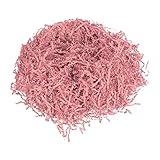 PATIKIL Trituraciones de papel de rafia de 0.95 libras/400 g, paquete de 4 rellenos de confeti de papel de corte arrugado para manualidades, papel de regalo, cesta de regalo, color rosa