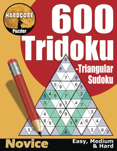 600 Tridoku Puzzles for Adults - Easy to Hard: Triangular Variation on Sudoku for Beginners and Novices Wanting a Challenging Brain Game image 2