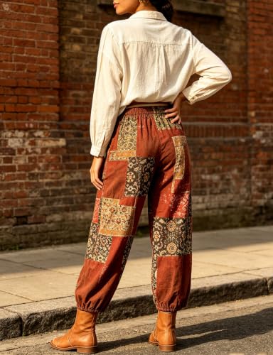 Image of Bozanly Women Casual Harem Pant Boho Loose Yoga Capris Trousers 2026