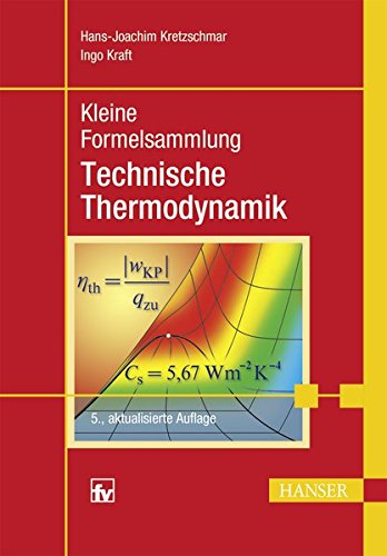 Kleine Formelsammlung Technische Thermodynamik Kleine Formelsammlung Technische Thermodynamik