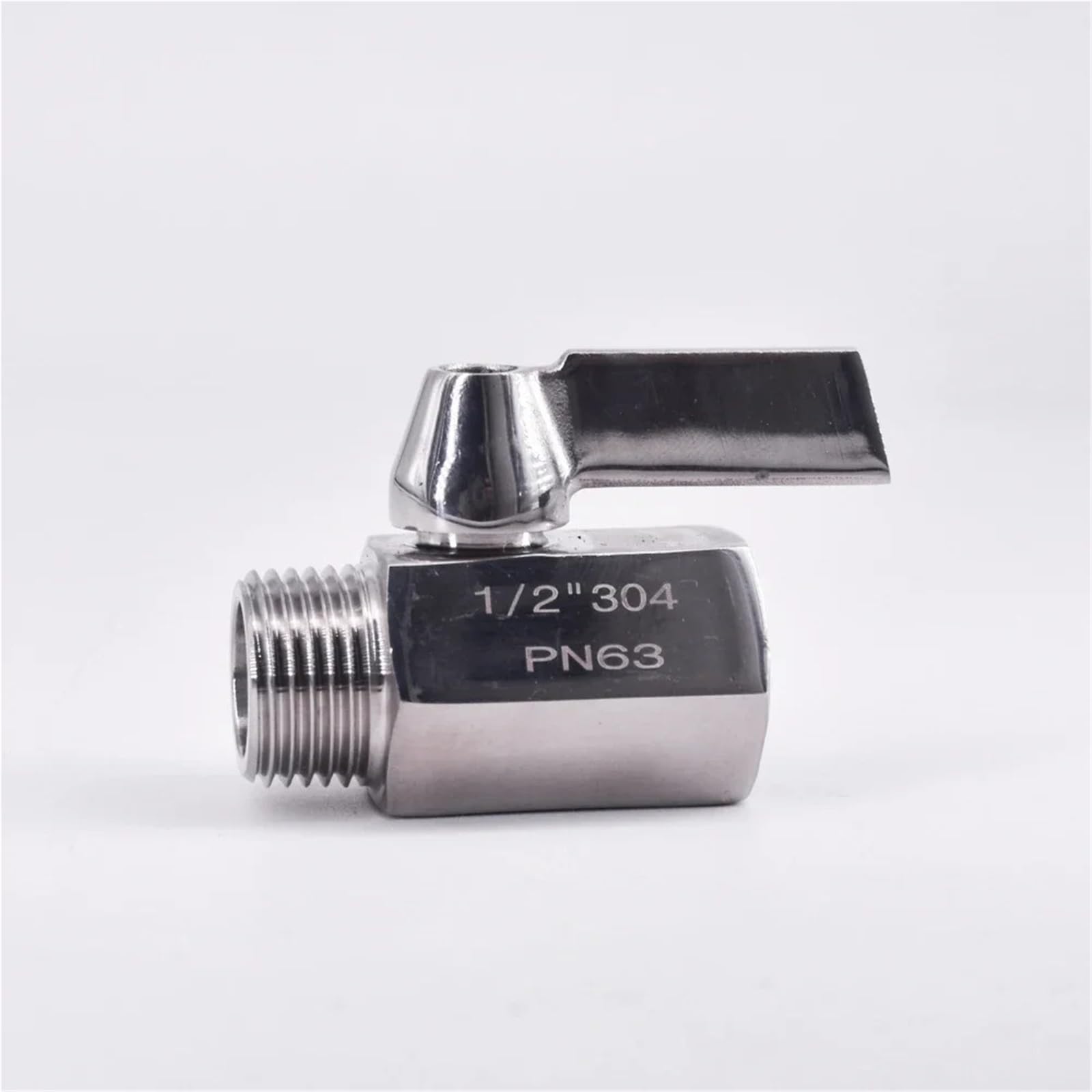 Mini válvula de bola NPT contra fugas en sistemas de rosca de 1/2" 1