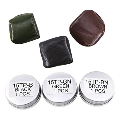 JSHANMEI Tungsten Putty Rig Super Grip Non Slide Carp Fishing Hair Rig Weight Soft Tungsten Sinker Silt Mud Carp Fishing Terminal Tackle (Mixed 3 colors(pack of 3)) Cover