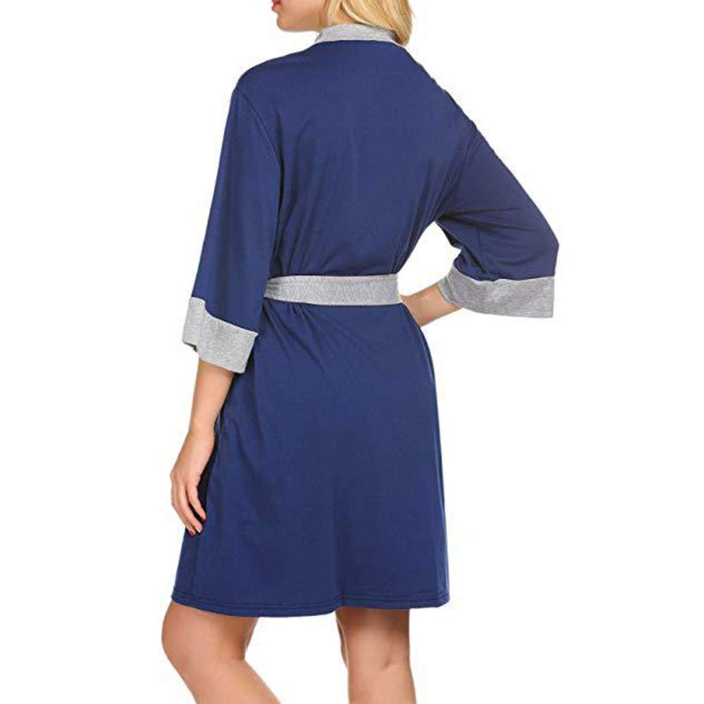 Robe d'allaitement de maternité 3 en 1 Peignoirs d'allaitement pour hôpital