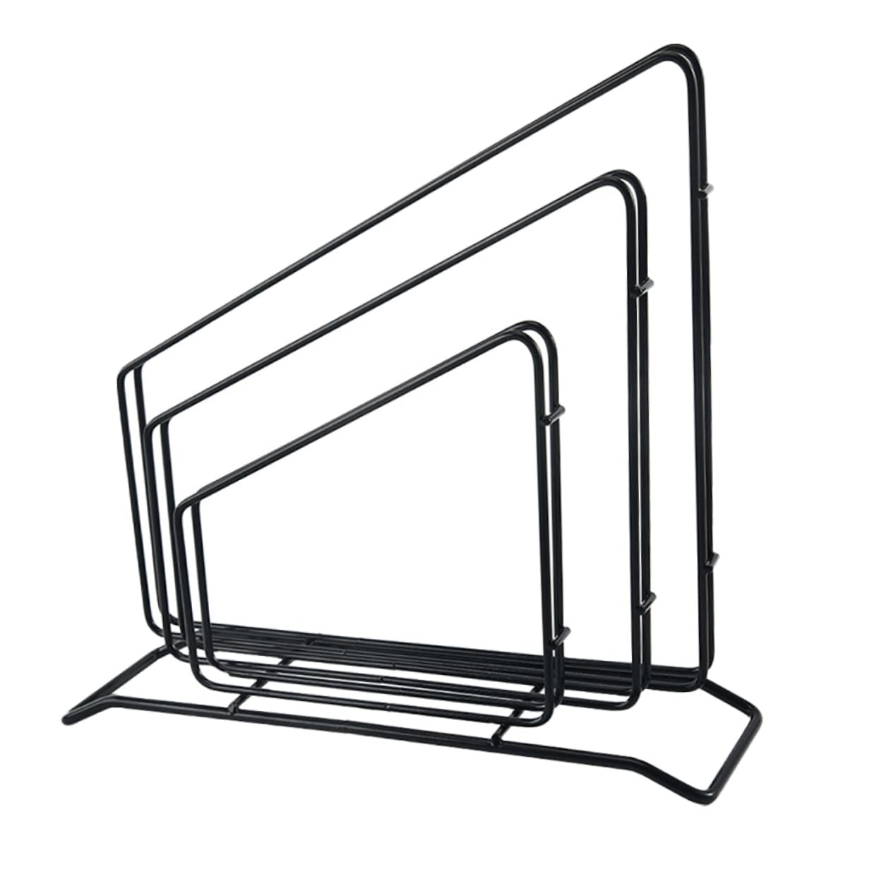 OUNONA 1pc Multi Functional Kitchen Storage Rack Iron Stand for Utensils and Cutting Boards Filtering Organizer Stylish Design for Home Use