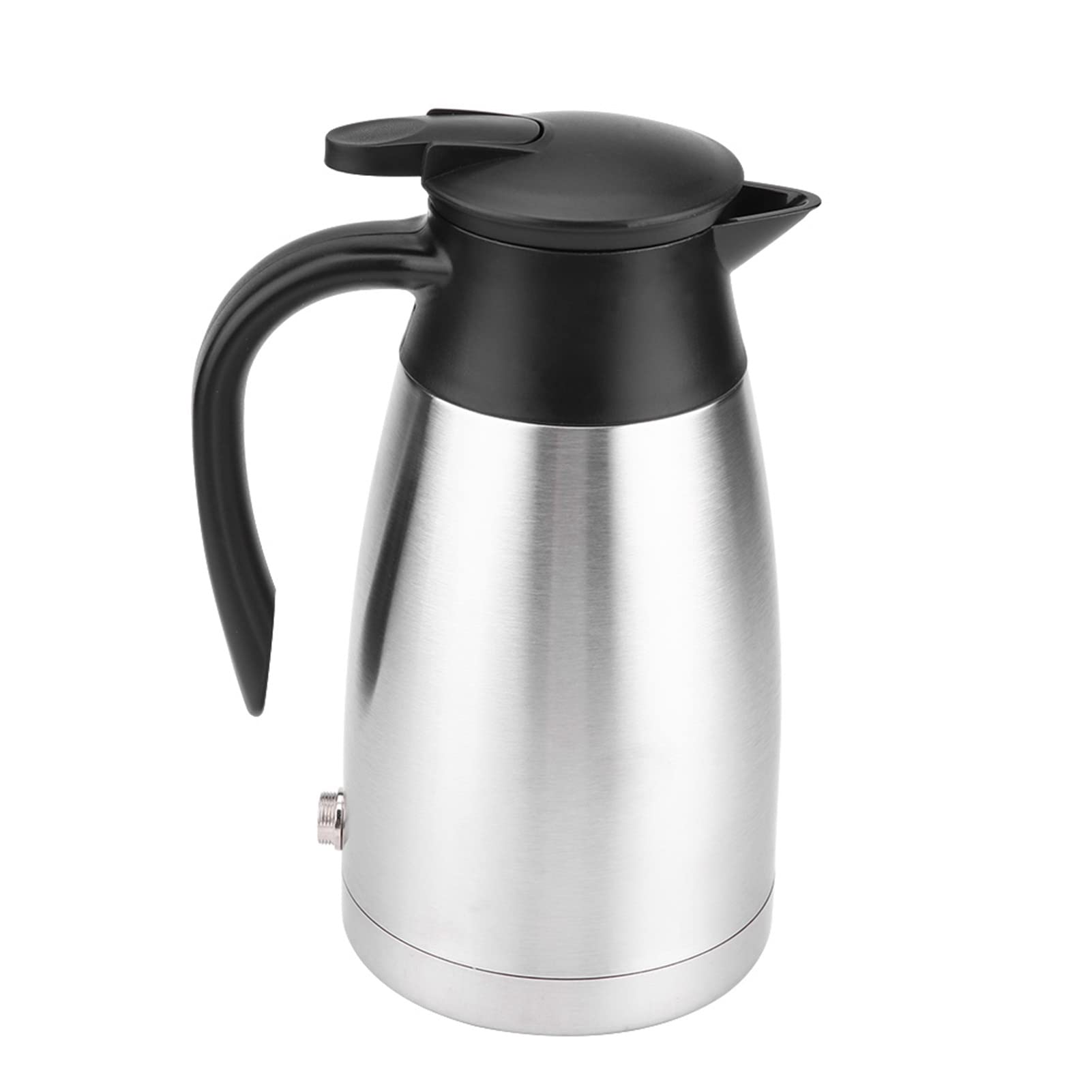 Hervidor eléctrico de 12 voltios + Hervidor eléctrico 1000ml 12V/24V Hervidor eléctrico de acero inoxidable en coche termos de viaje portátiles botella de agua calefactora