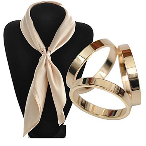 Bluelans Fashion Rhinestone Scarf Ring Silk Scarf Buckle Clip Jewelry Gifts for Women